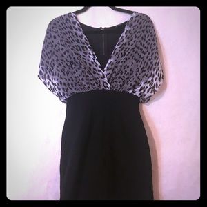 Nicole by Nicole Miller black cheetah dres…